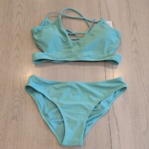 Cupshe Aqua Two-Piece Swimsuit